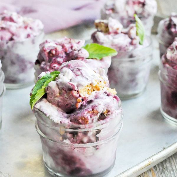 古蓝莓酥冰淇淋