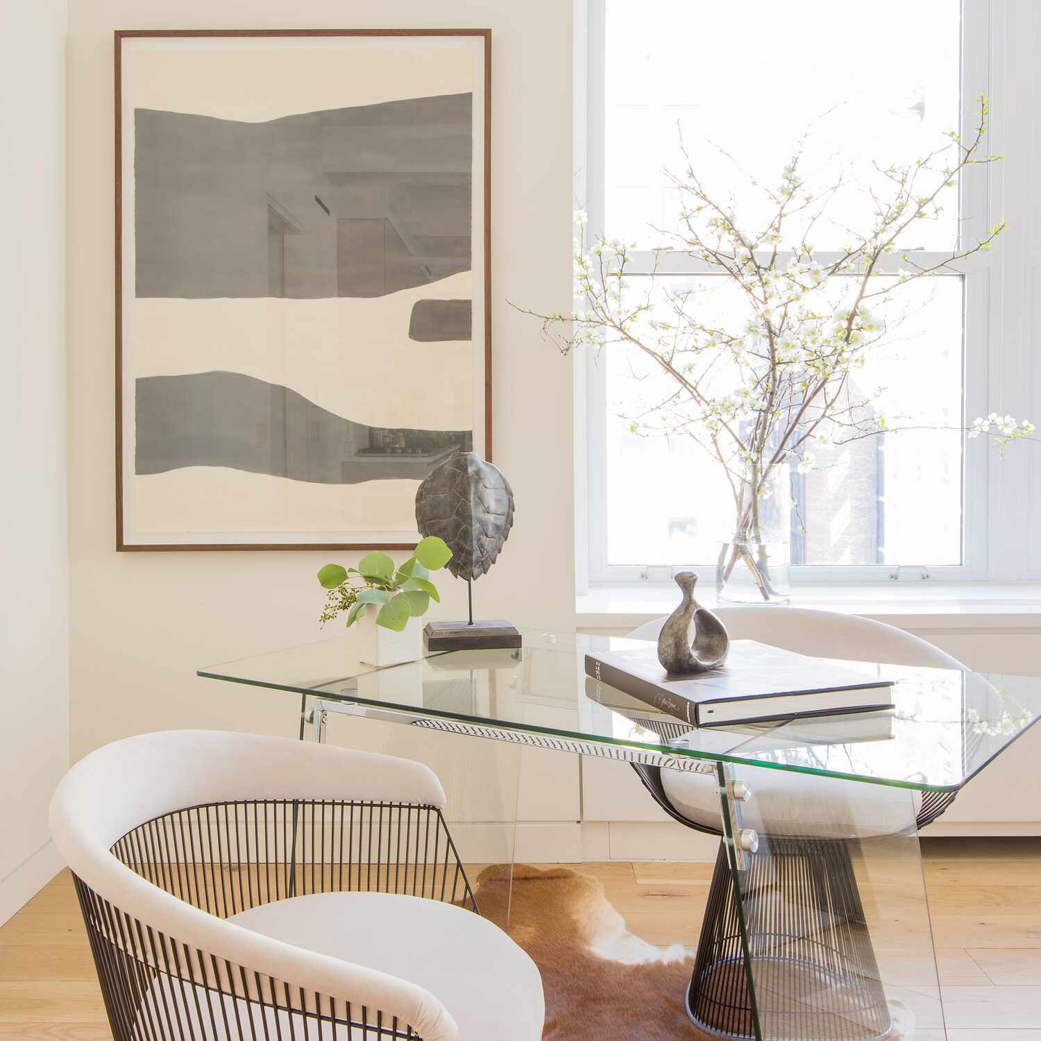 有植物扶手椅的办公室“class=