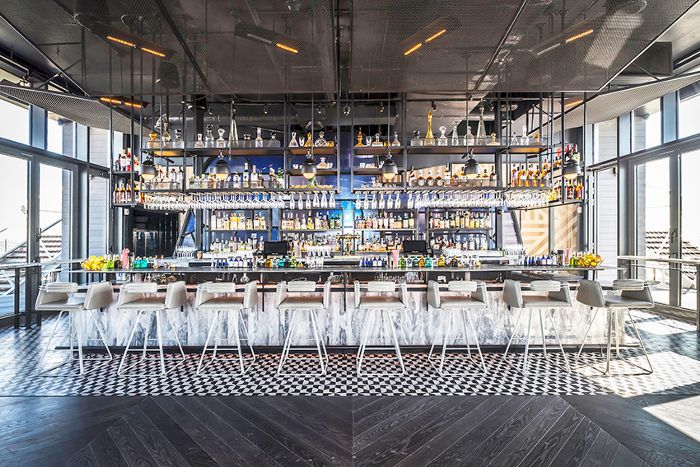 屋顶餐厅在纽约市 -  Westlight