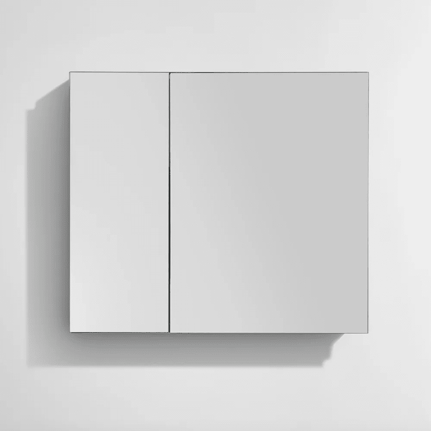 镜像的药品柜有两个门。