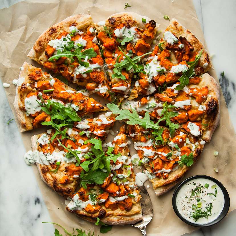 素食水牛花椰菜披萨