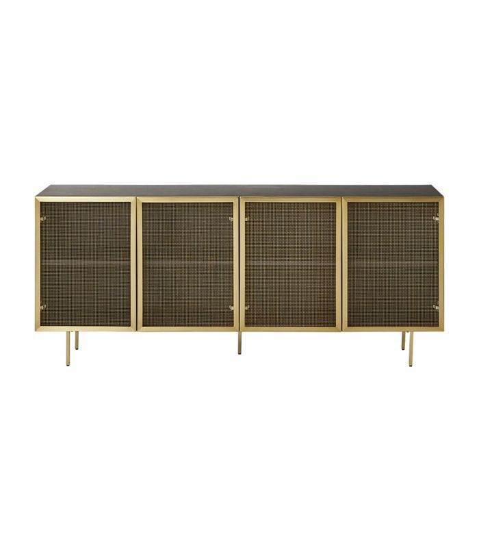 CB2 Trace Wire Mesh Cabinet Credenza