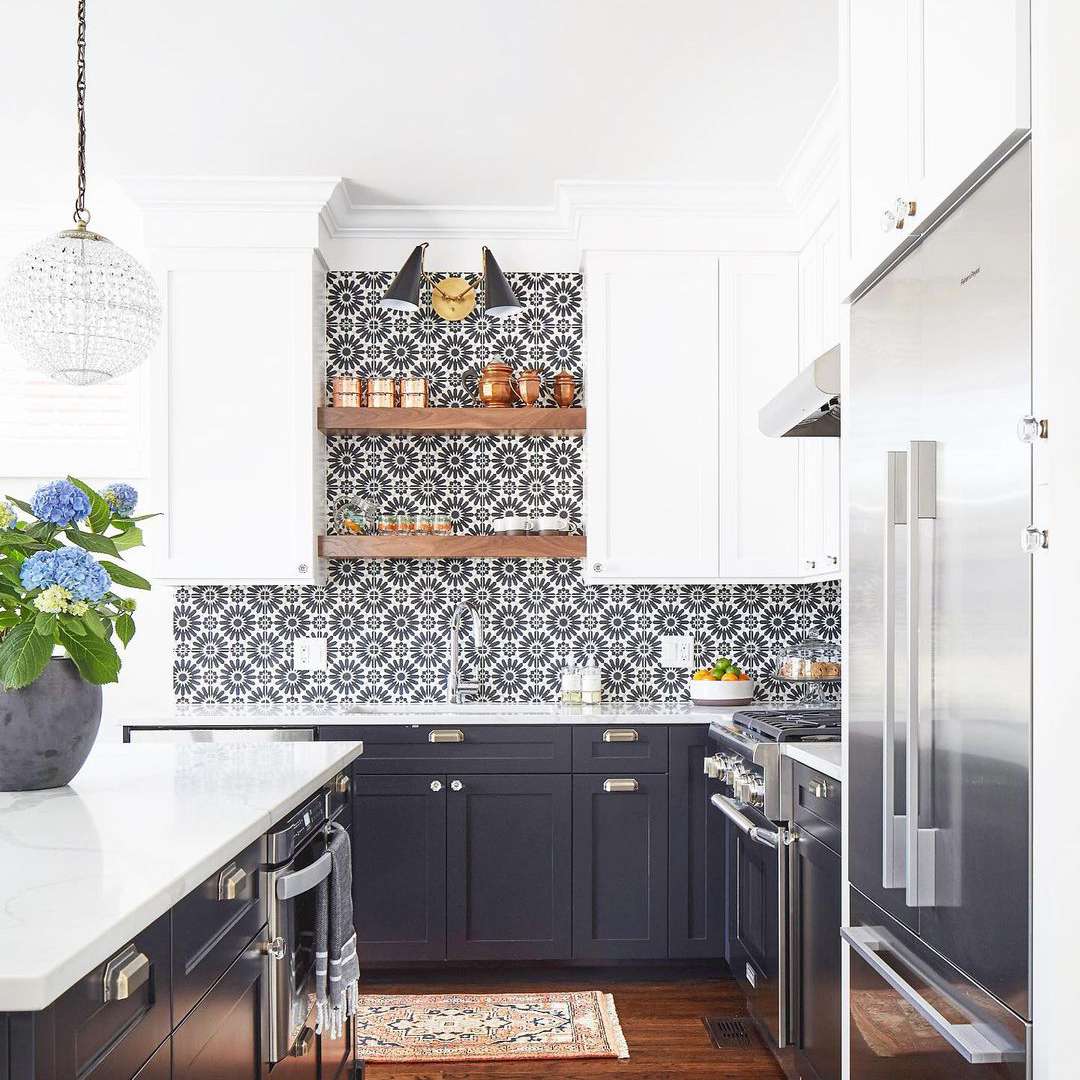 Patterned kitchen