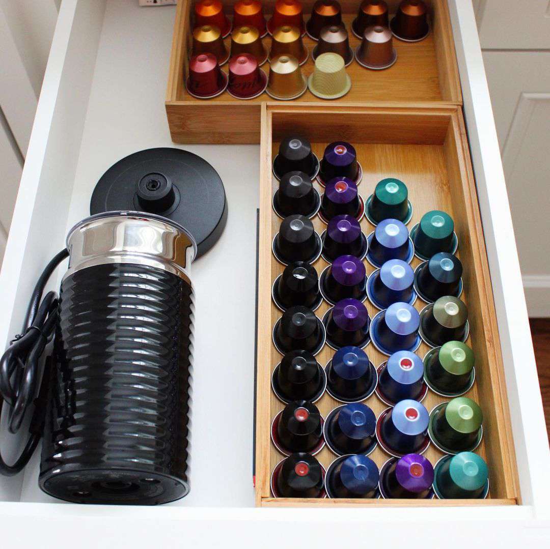 装咖啡荚的抽屉