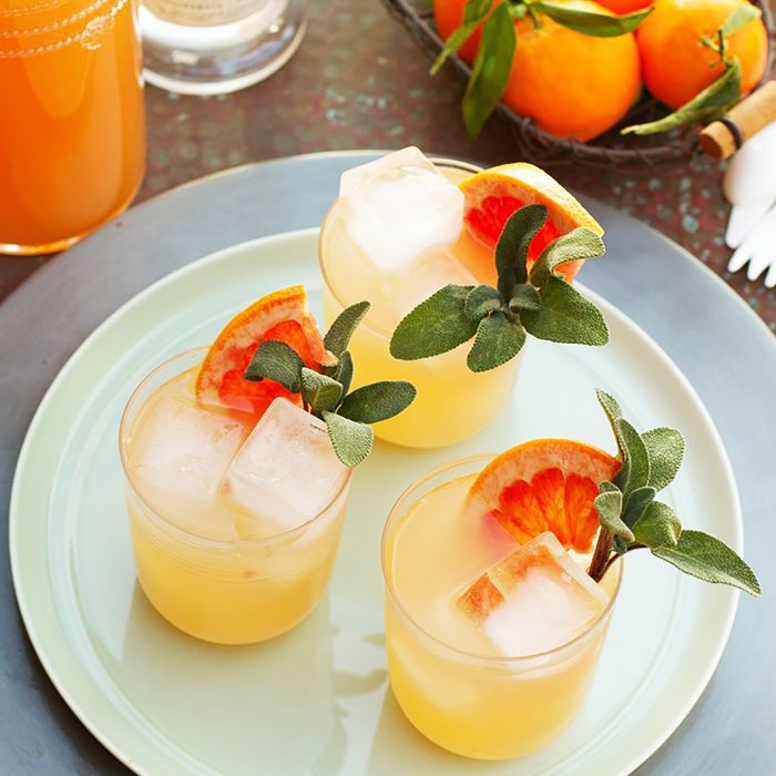 鼠尾草柚子鸡尾酒