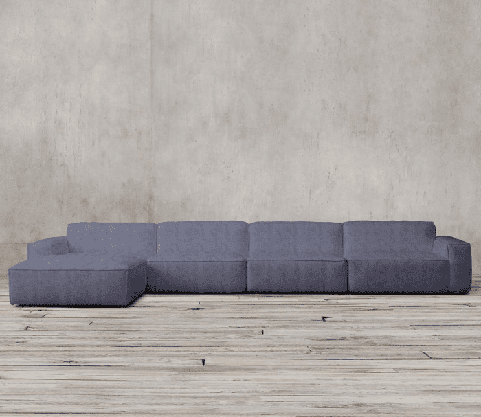 恢复硬件科莫组合沙发