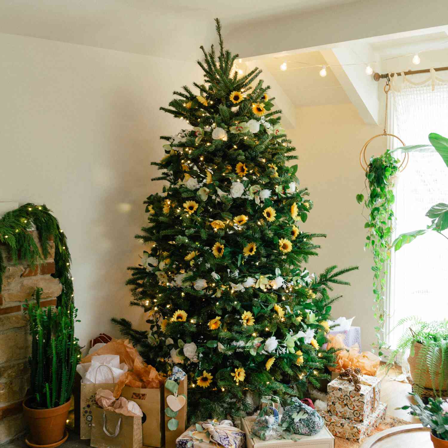 向日葵装饰圣诞树