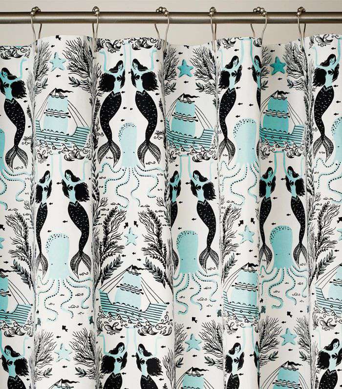 Hygge与西方美人鱼浴帘