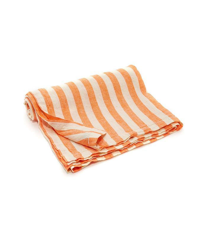 条纹亚麻毛巾