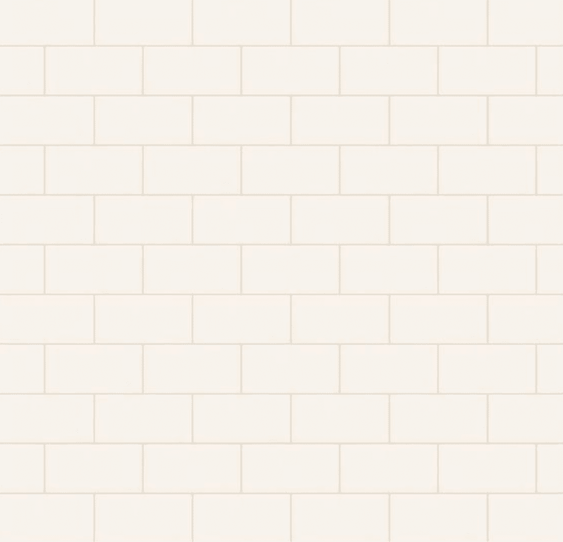 Rittenhouse Square Matte北极白色3英寸x 6英寸陶瓷地铁墙砖