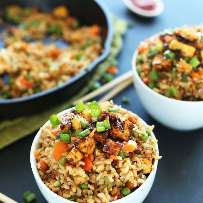 轻松的素食炒饭食谱