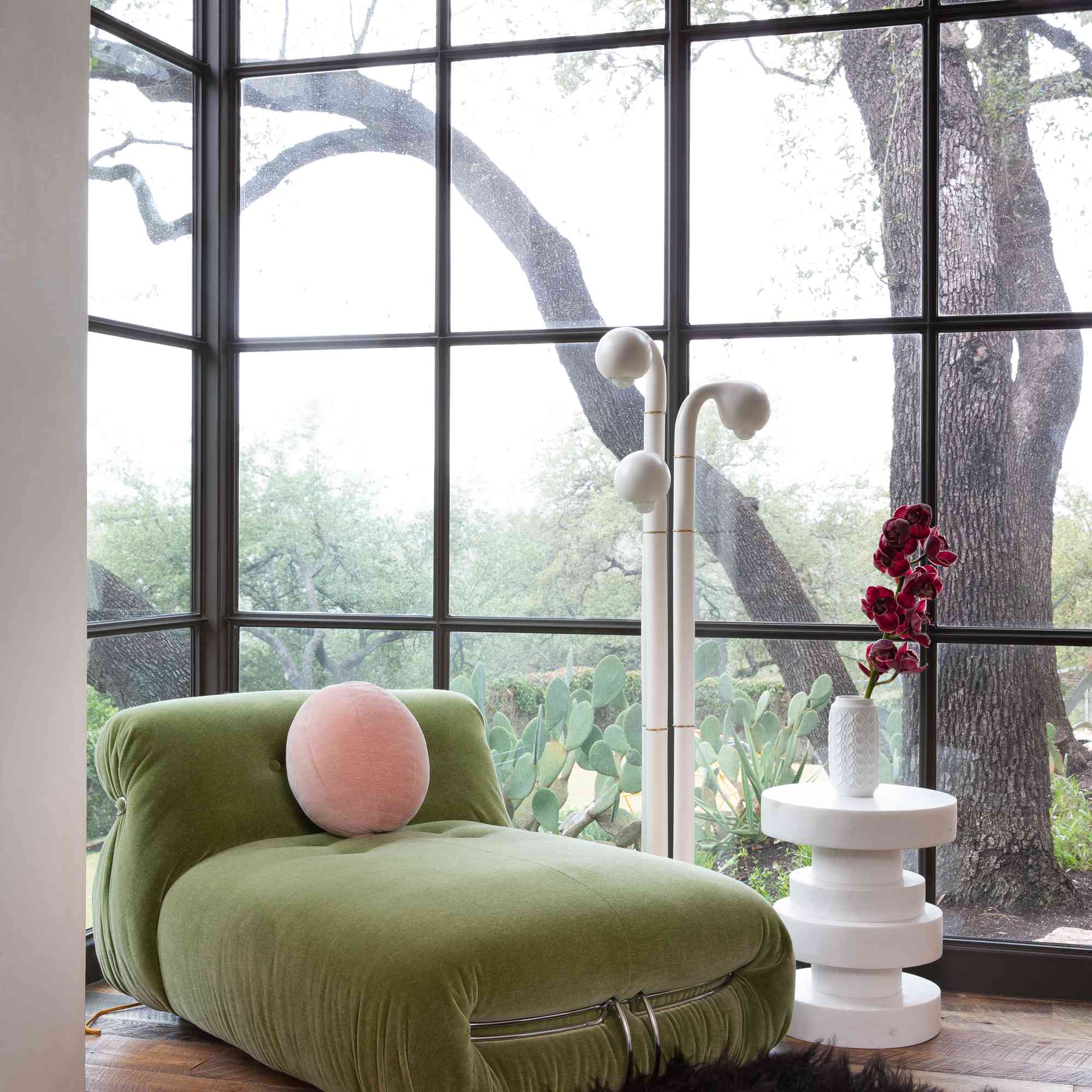 圆形柔软垫子。