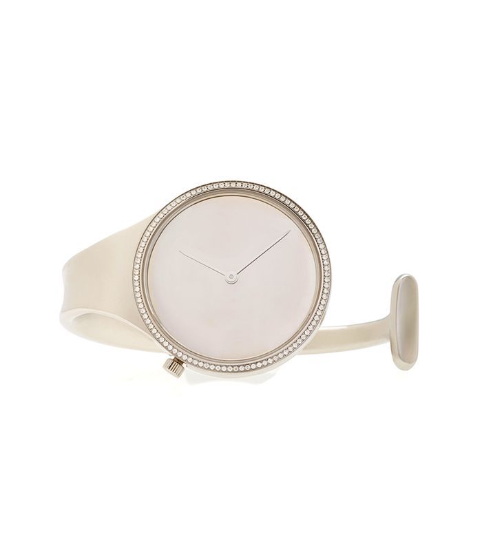 乔治杰生钢的钻石表圈手表