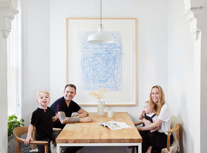 走进一间1200平方英尺的四口之家