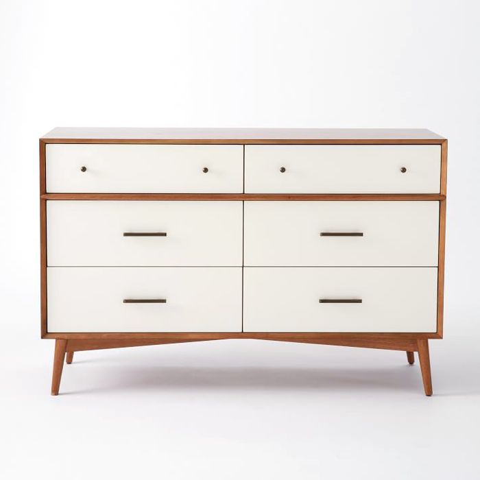 西榆世纪中叶6抽屉梳妆台