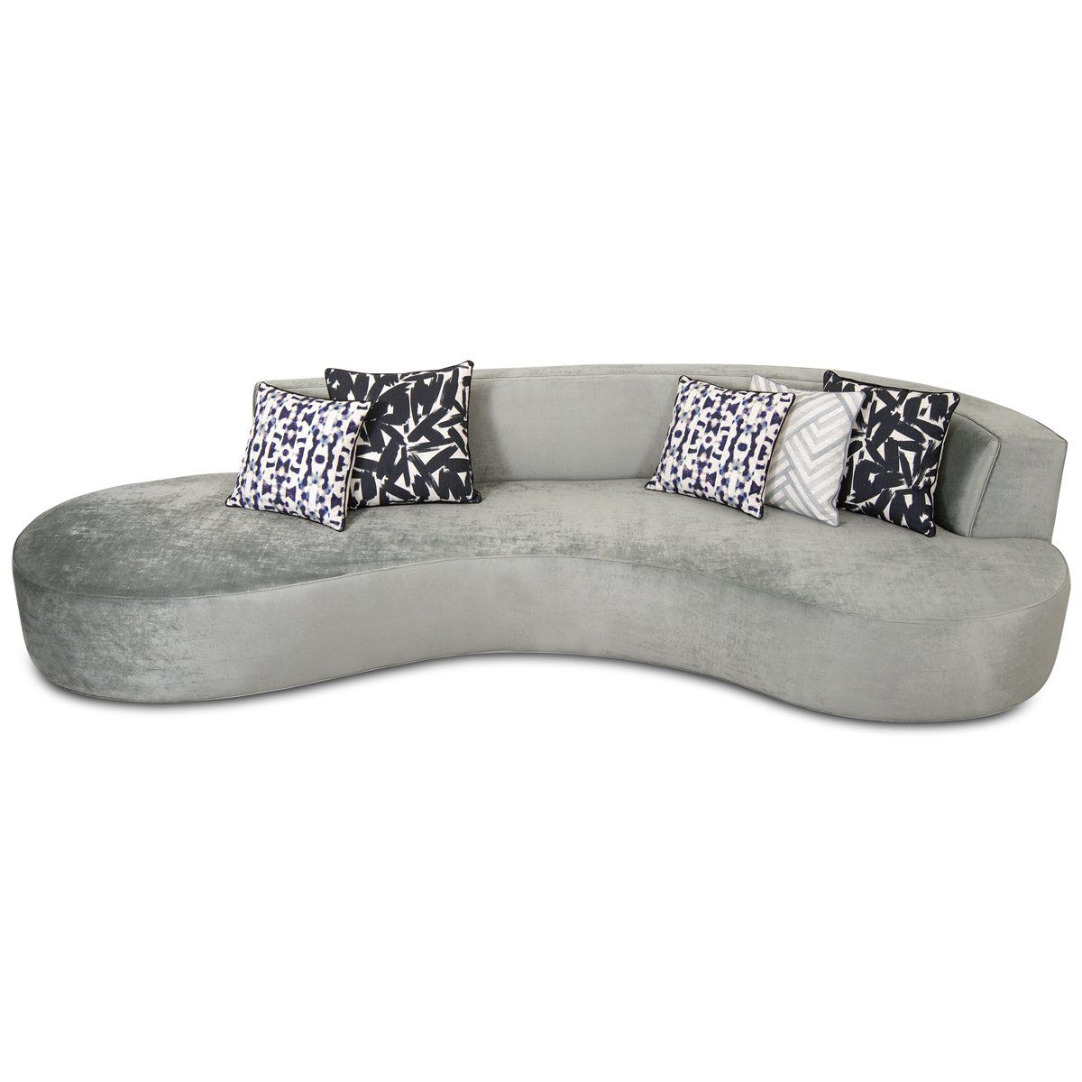 天鹅绒的马赛沙发