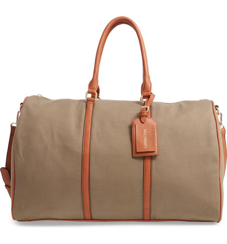 唯一学会莱希仿皮行李袋