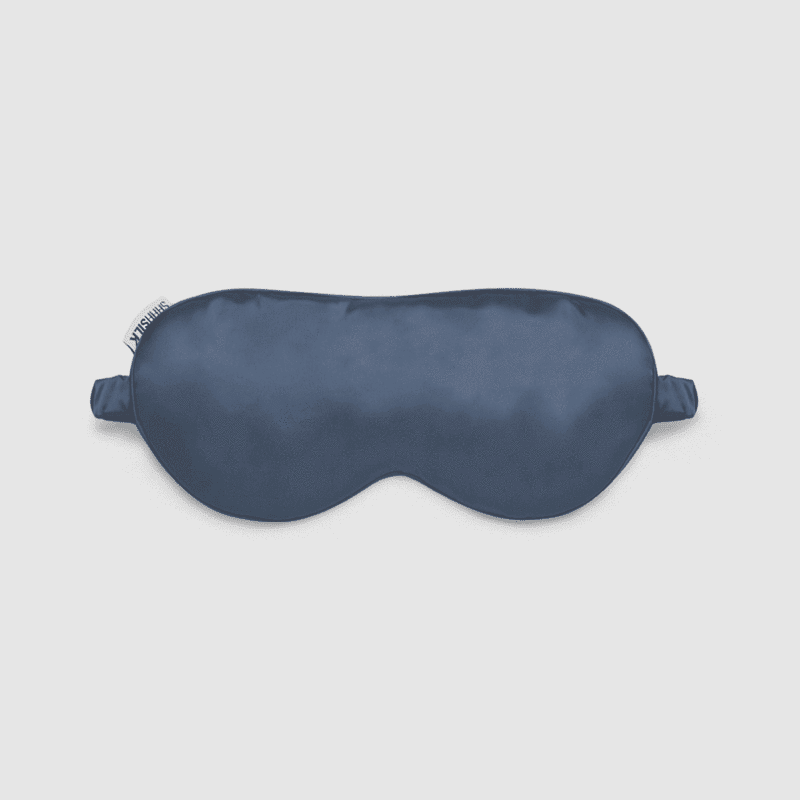 嘘，丝绸航海蓝色丝绸眼罩