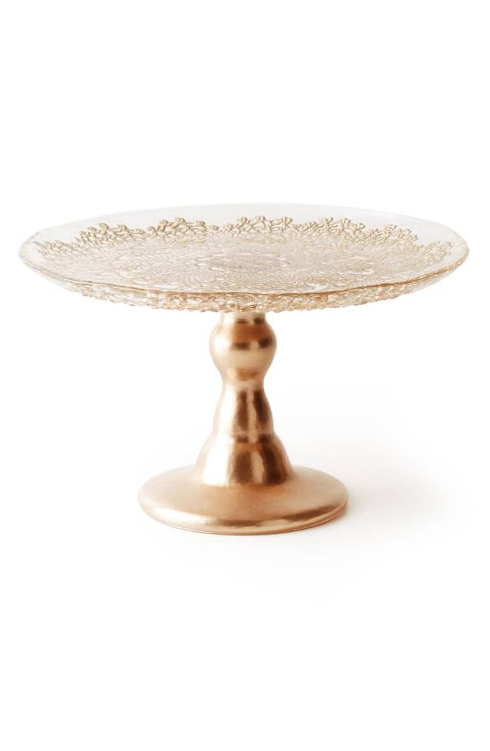 Anthropologie的金属蕾丝蛋糕架