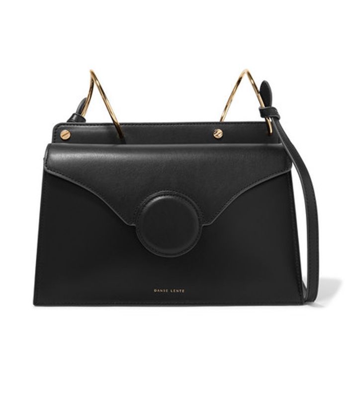 黑色菲比皮革肩包由Danse Lente。