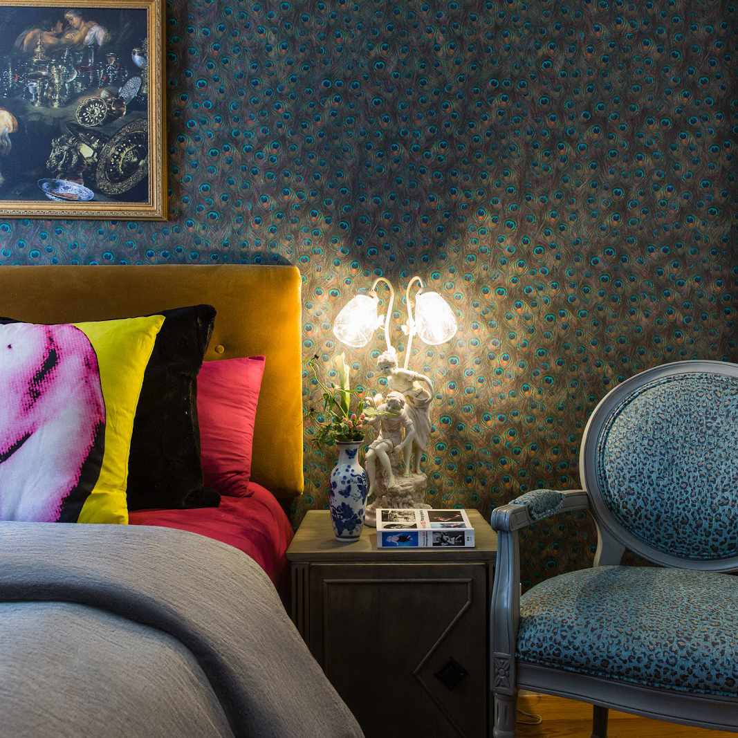 叱咤风云的卧室，颜色和纹理