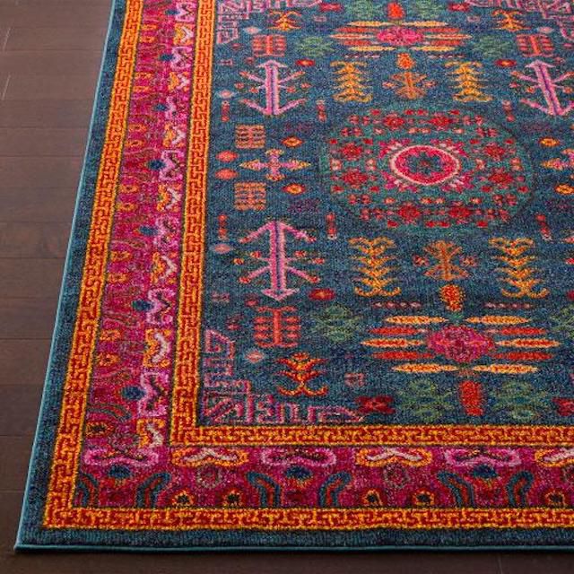 Jungalow粉色+藏红花地毯