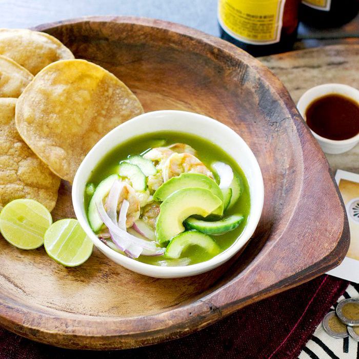 辣椒虾酸橘汁腌鱼