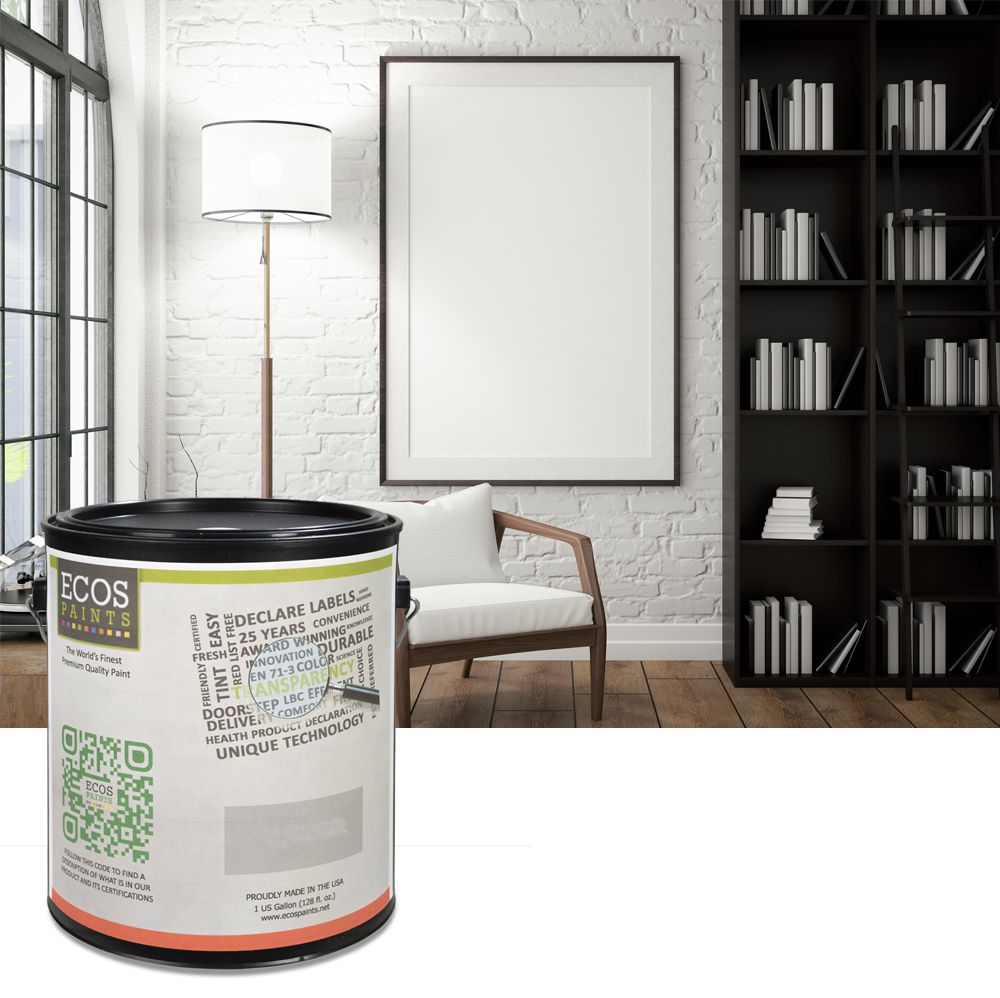 油漆罐超级征收到的黑色和白色客厅的照片。