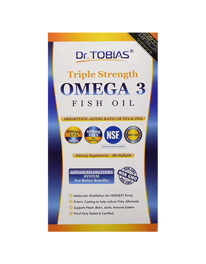 托比亚斯博士欧米茄3鱼油三重