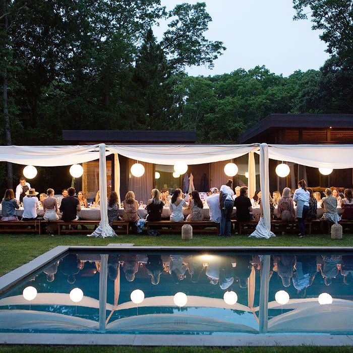 汉普顿晚餐派对-泳池边