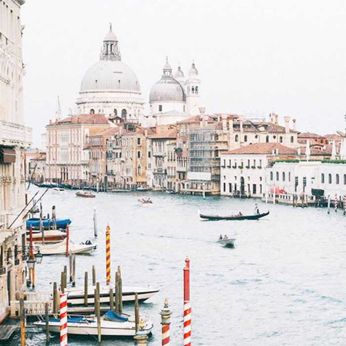 意大利威尼斯的大运河。