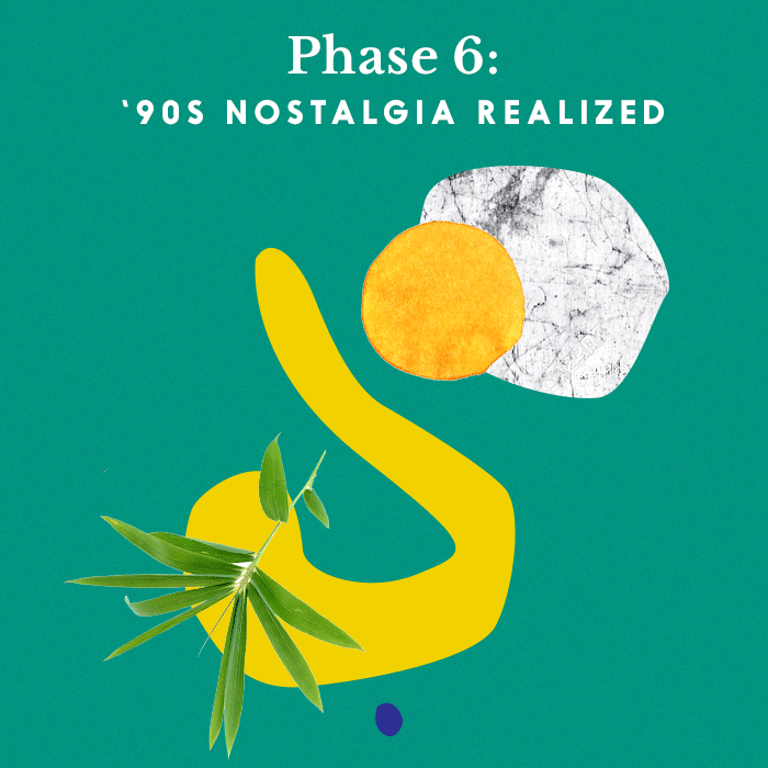 绿色背景，丰富多彩的形状的图形所示“class=