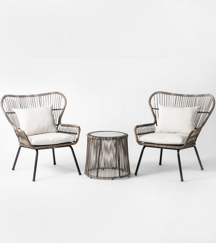 Opalhouse为目标拉蒂戈3件藤露台聊天集