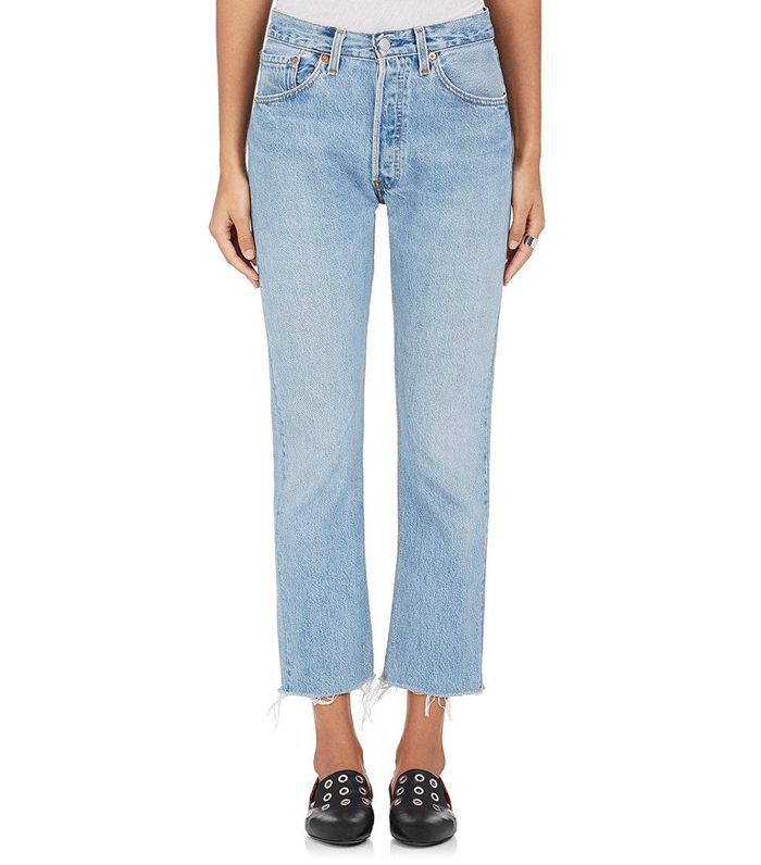 女性高层作物喇叭牛仔裤的Levi's®